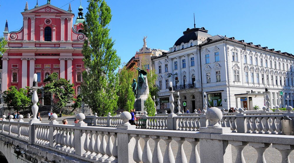 Triple Bridge (Tromostovje), Ljubljana, Slovenia
